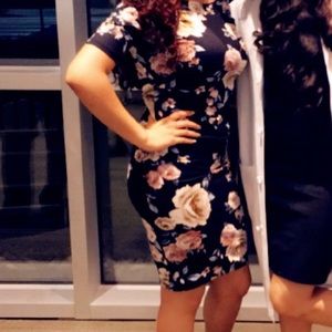 Black flowered Dress